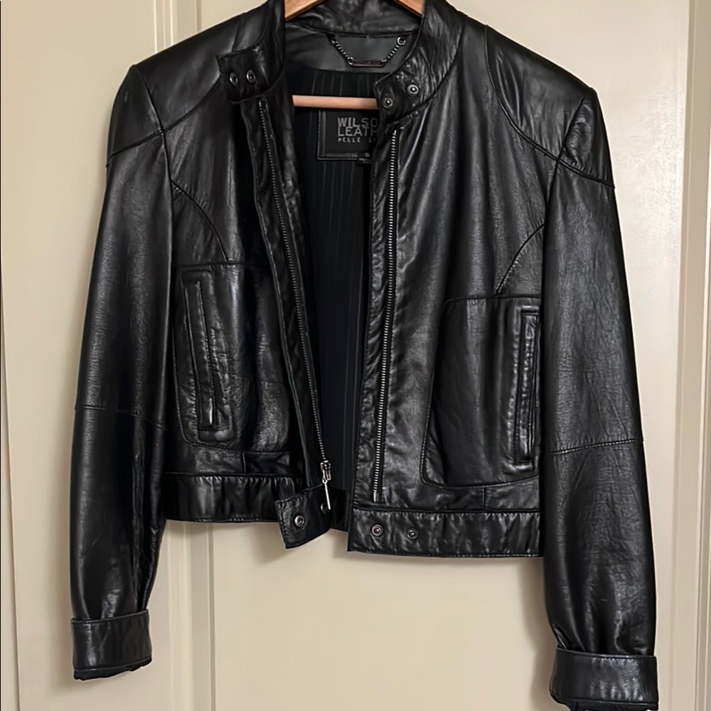 Wilsons Leather Black Jacket